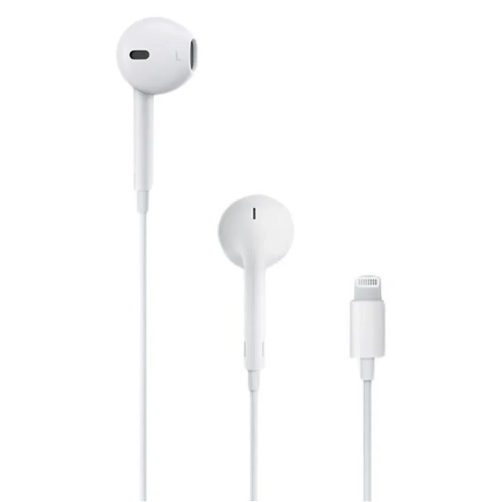 New Apple White Wired Earbuds with Lightning Connector
